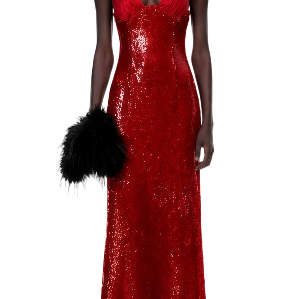 red sparkly maxi dress Long Dress Ciara Maxi Dress Size 8 double lined material and a cheeky side slit Red Glitter Maxi Dress With