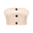 Savage-button-detail crop top - itsy, it¡®s different