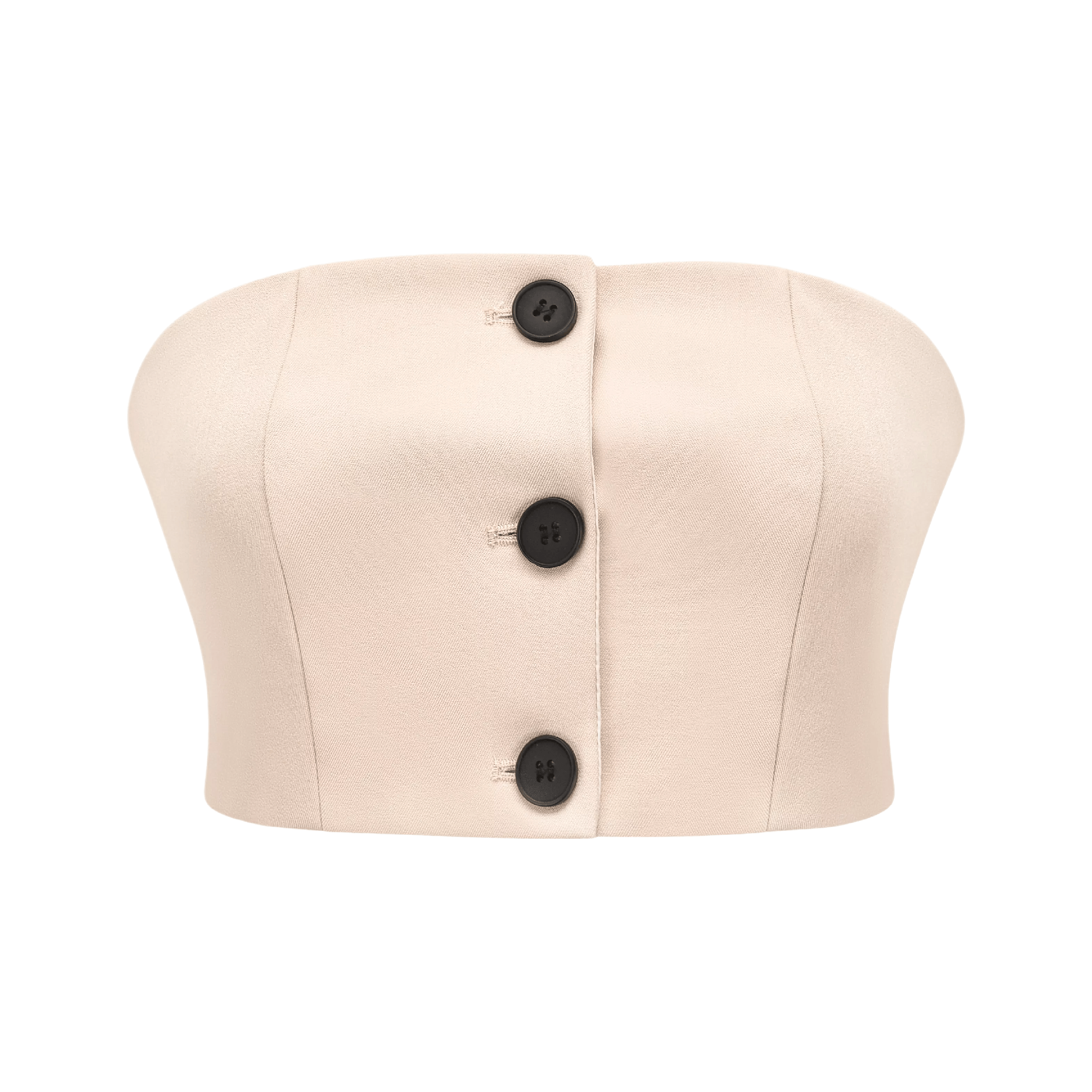 Savage-button-detail crop top - itsy, it¡®s different