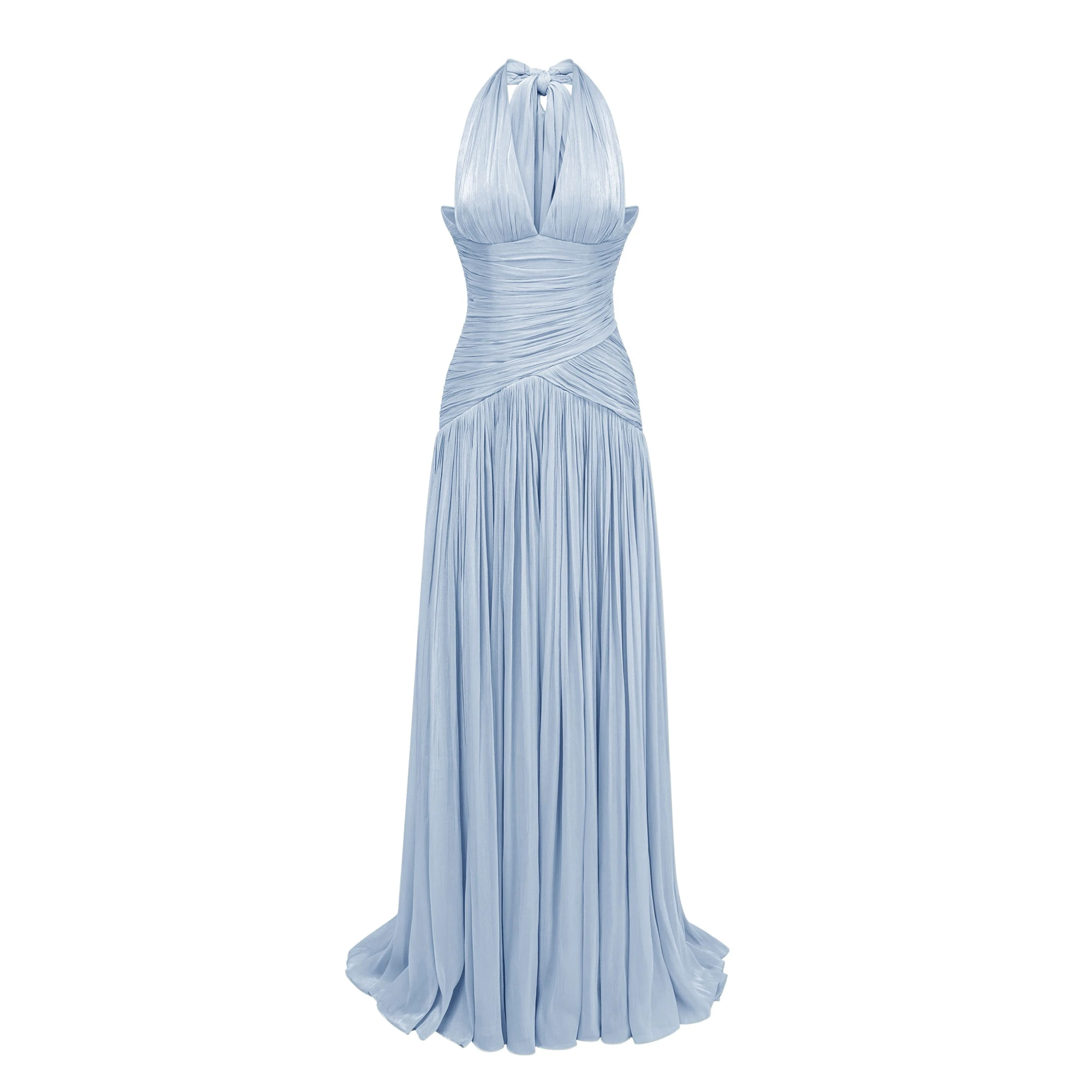 Bertha Blue Gathered Maxi Dress