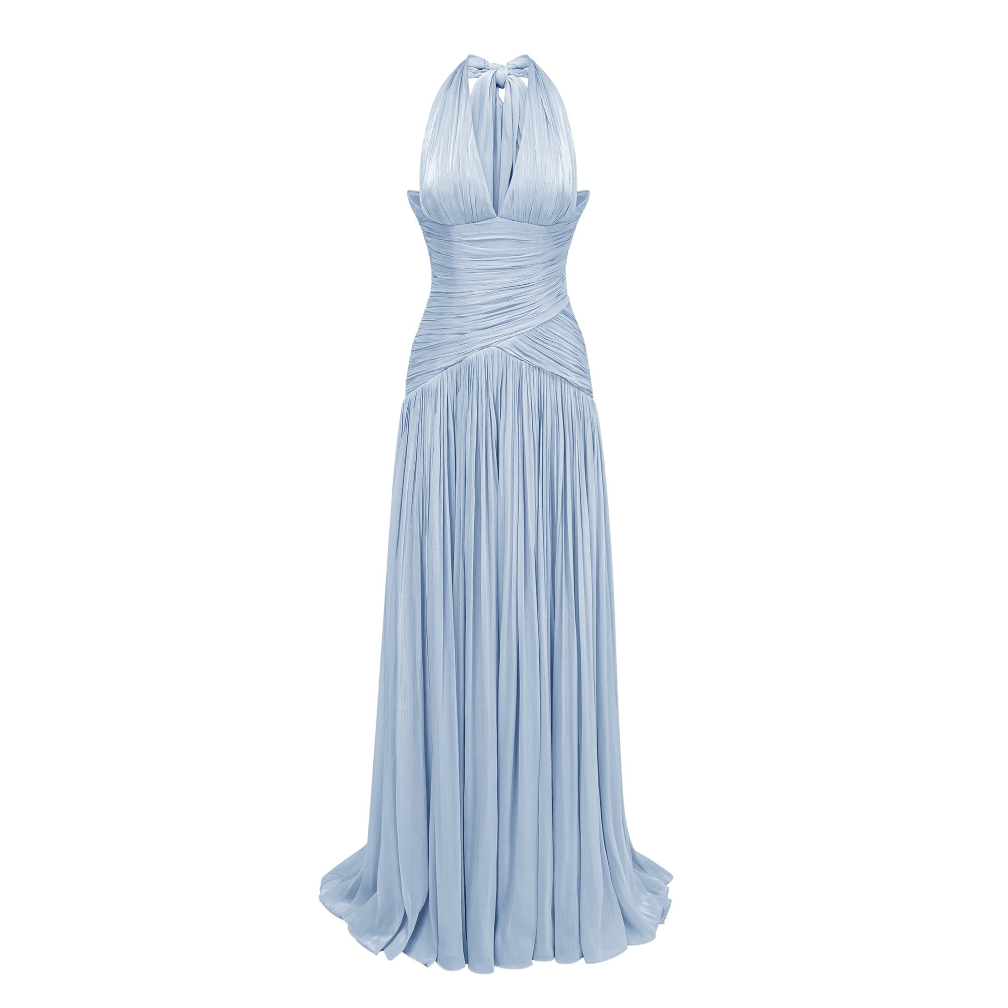 Bertha Blue Gathered Maxi Dress