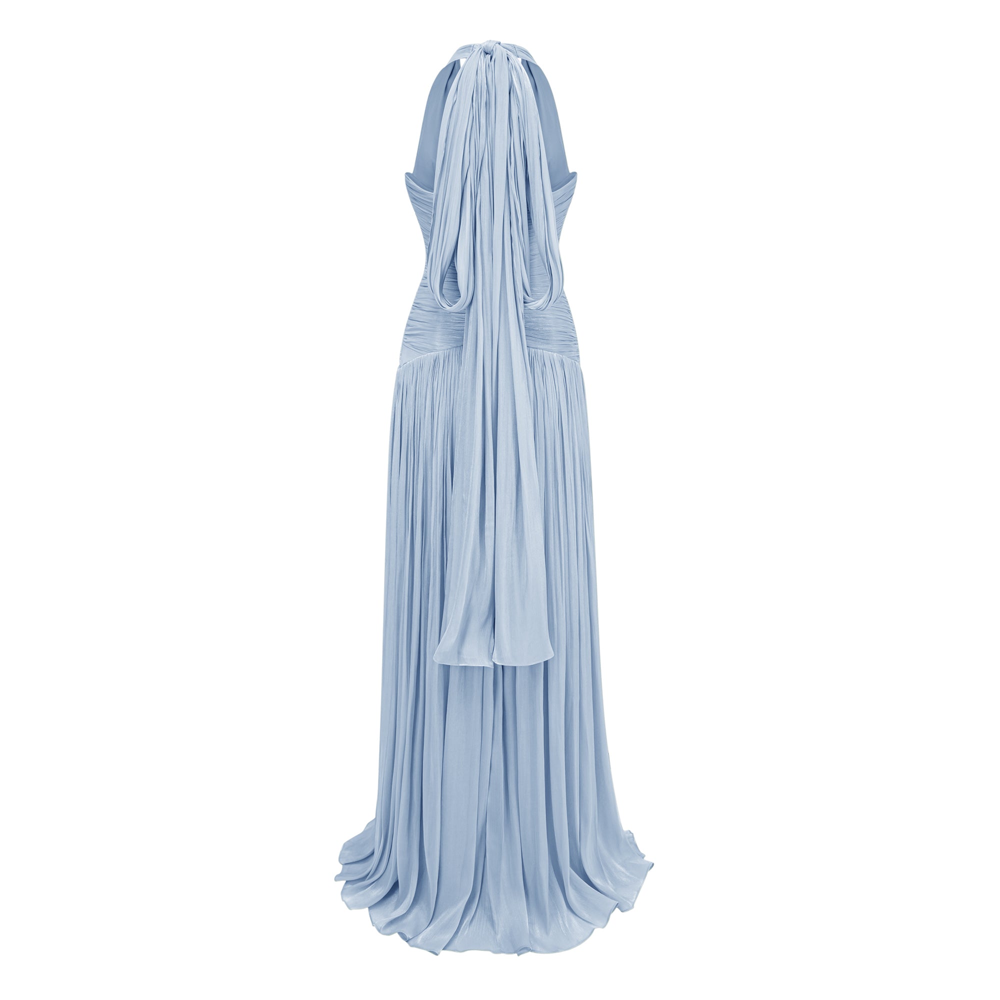 Bertha Blue Gathered Maxi Dress
