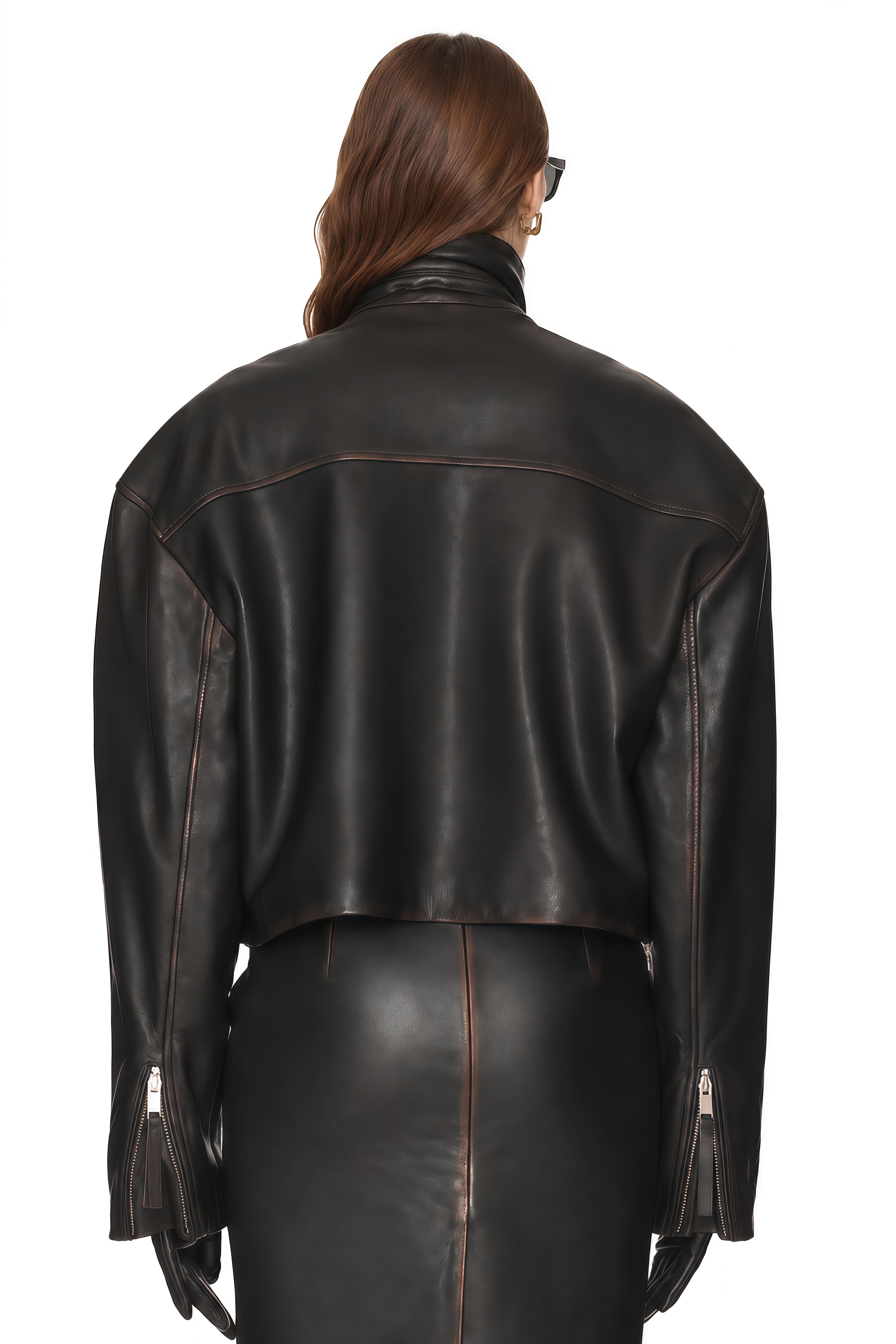 Bronte Black Long Sleeves Zipped Jacket