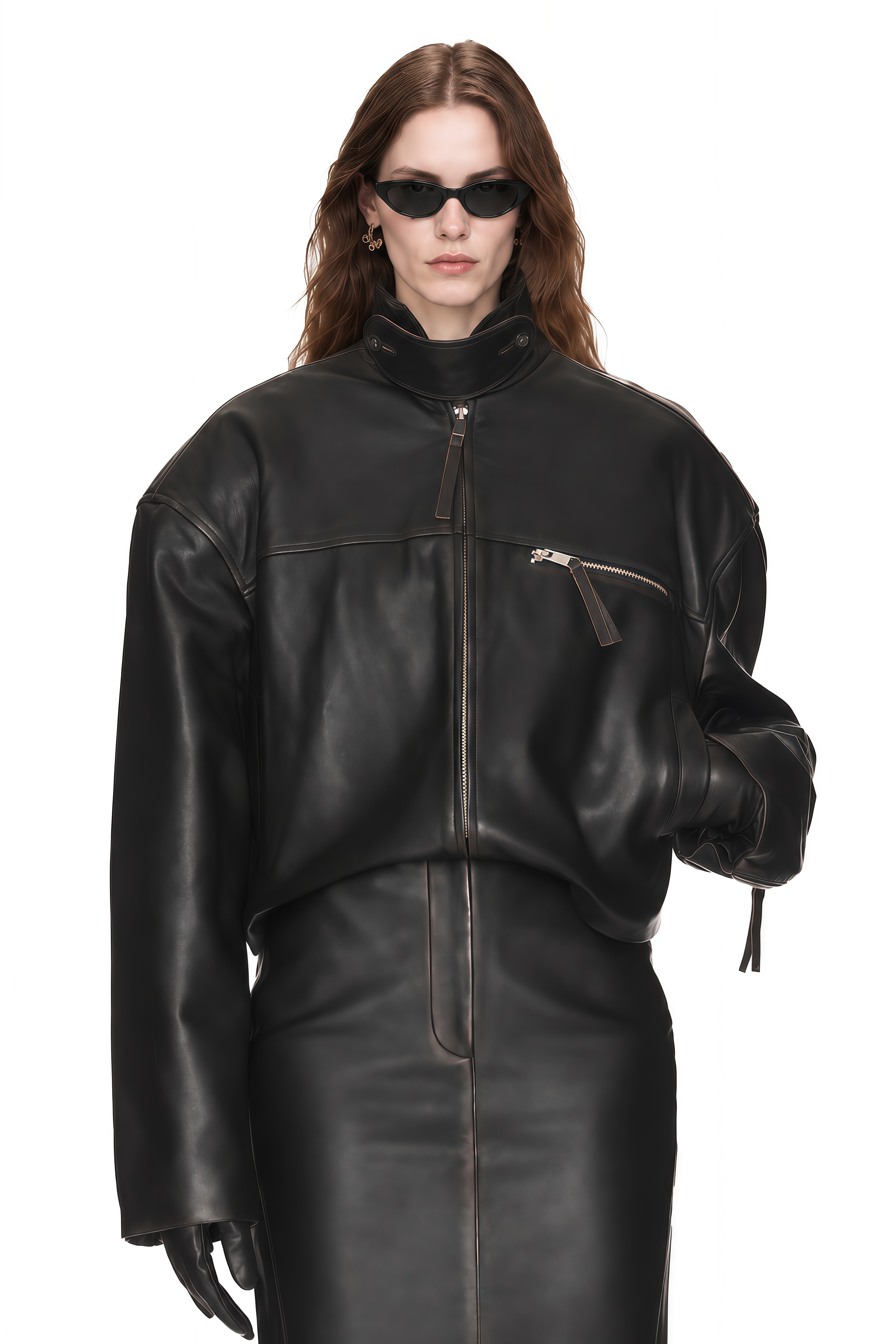 Bronte Black Long Sleeves Zipped Jacket