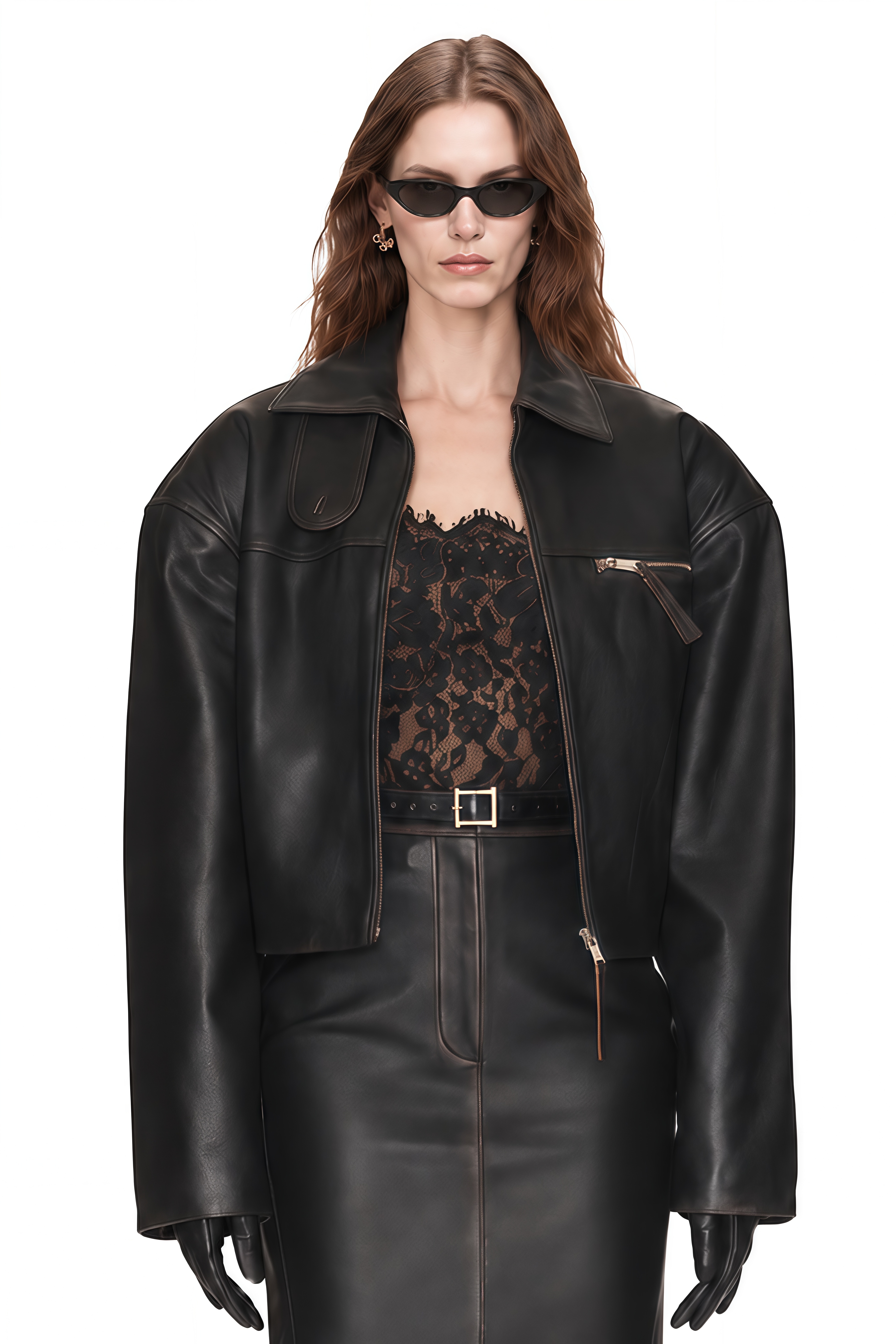 Bronte Black Long Sleeves Zipped Jacket