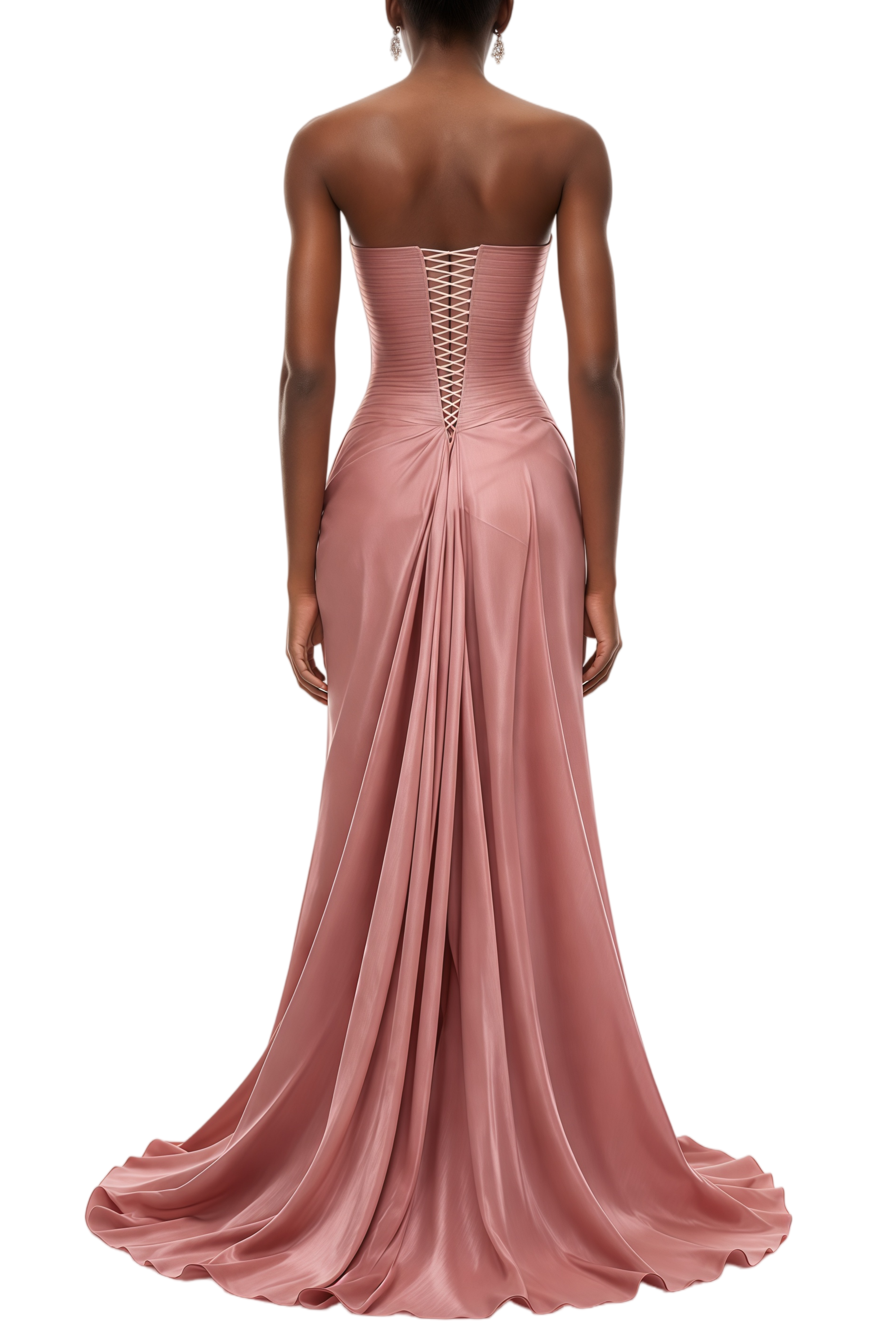 Cathy Blush Pink Off Shoulder Gathered Maxi Dress