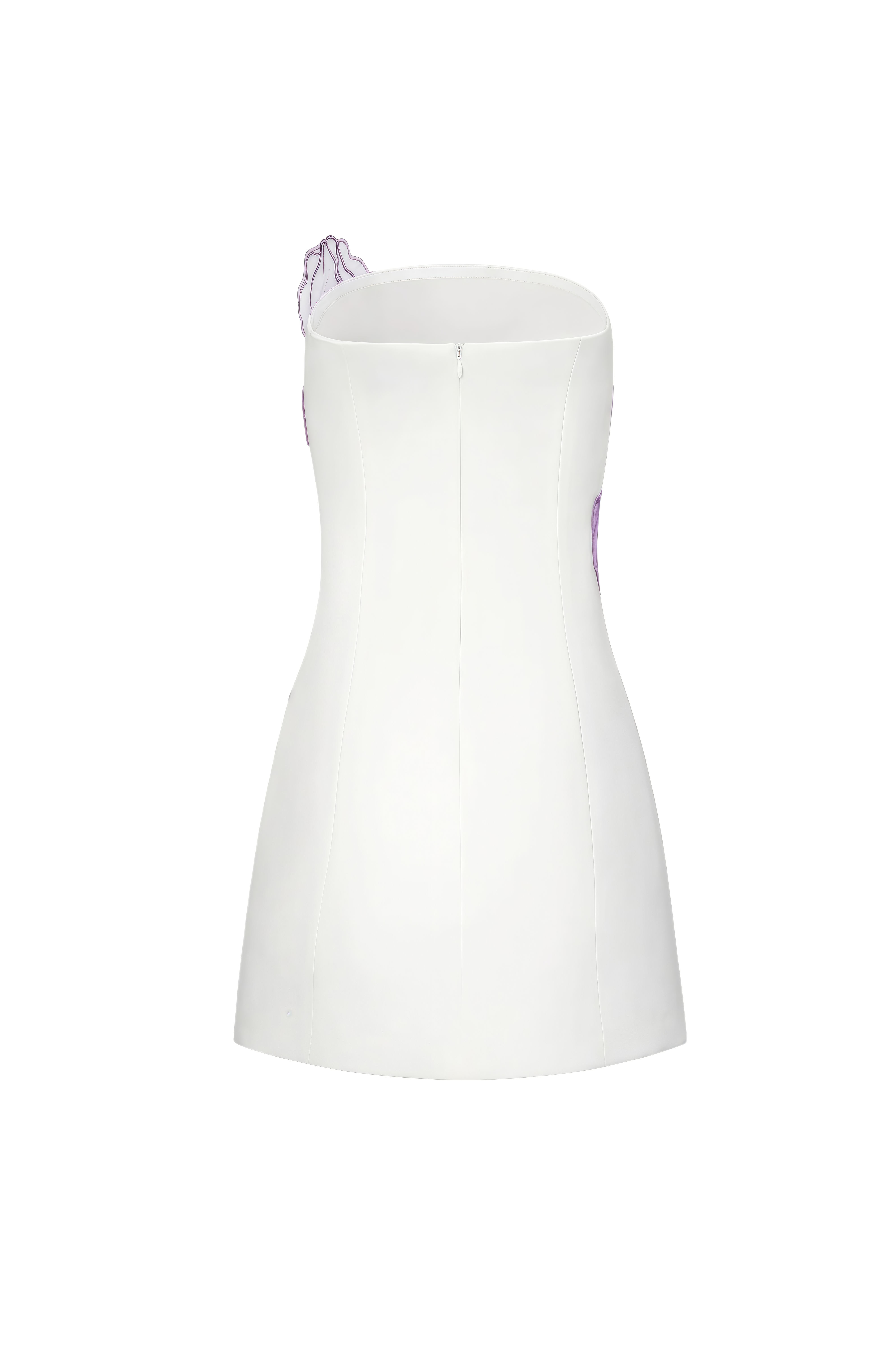 Juliet White Floral Print Sleeveless Mini Dress