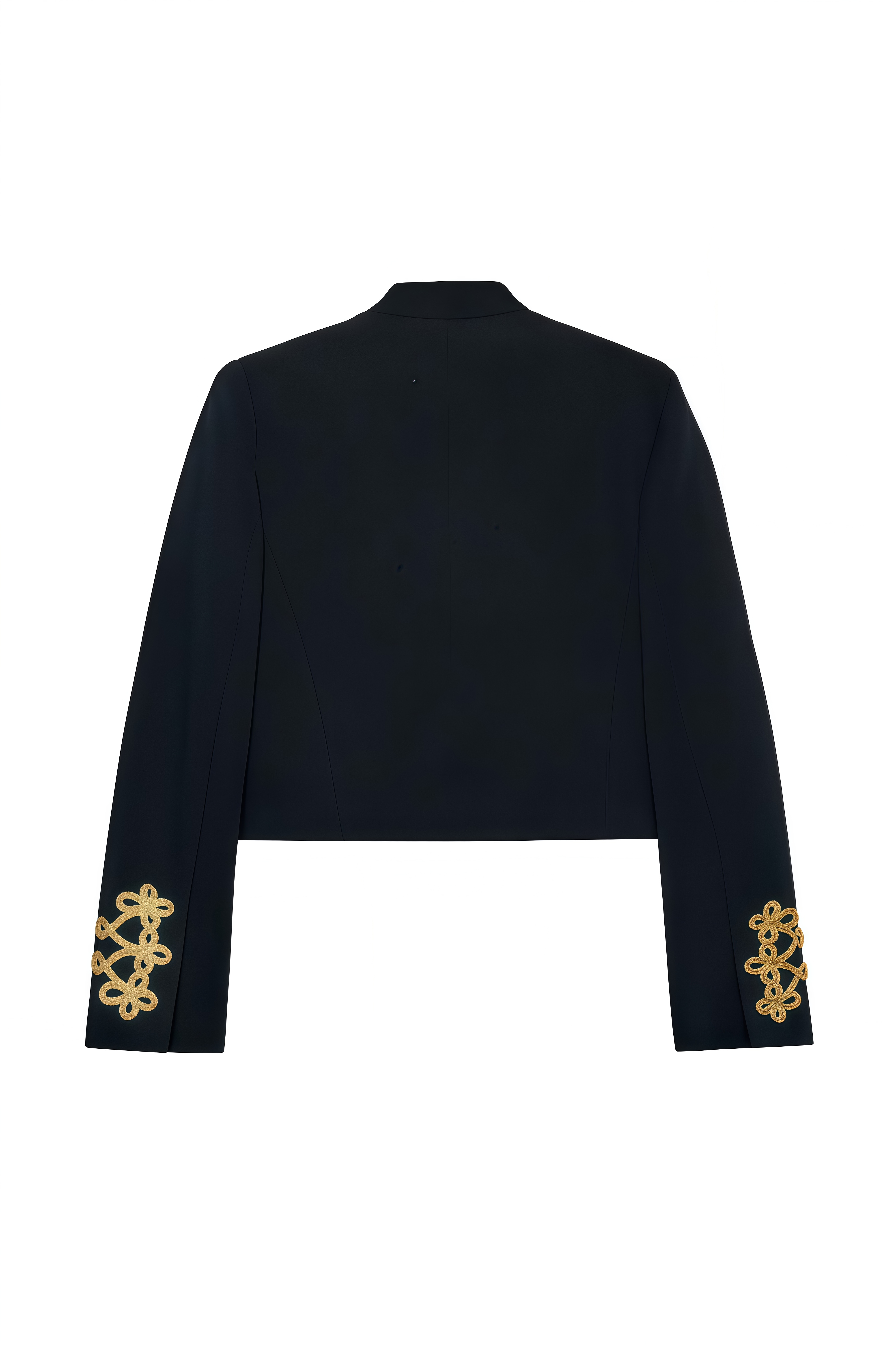 Clio Black Long Sleeves Embellished Jacket