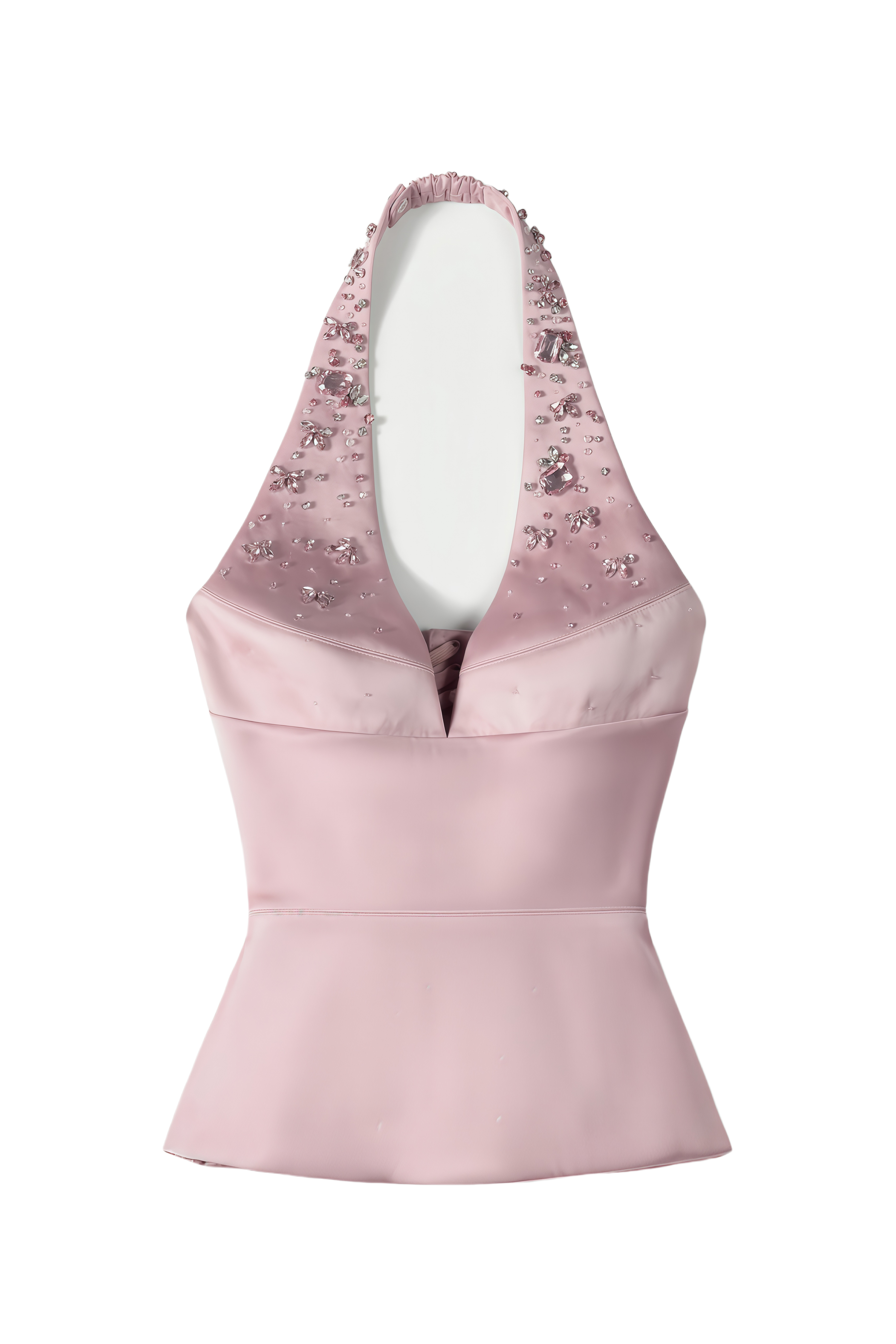 Vesper Pink Halterneck Sleeveless Top & Skirt Set