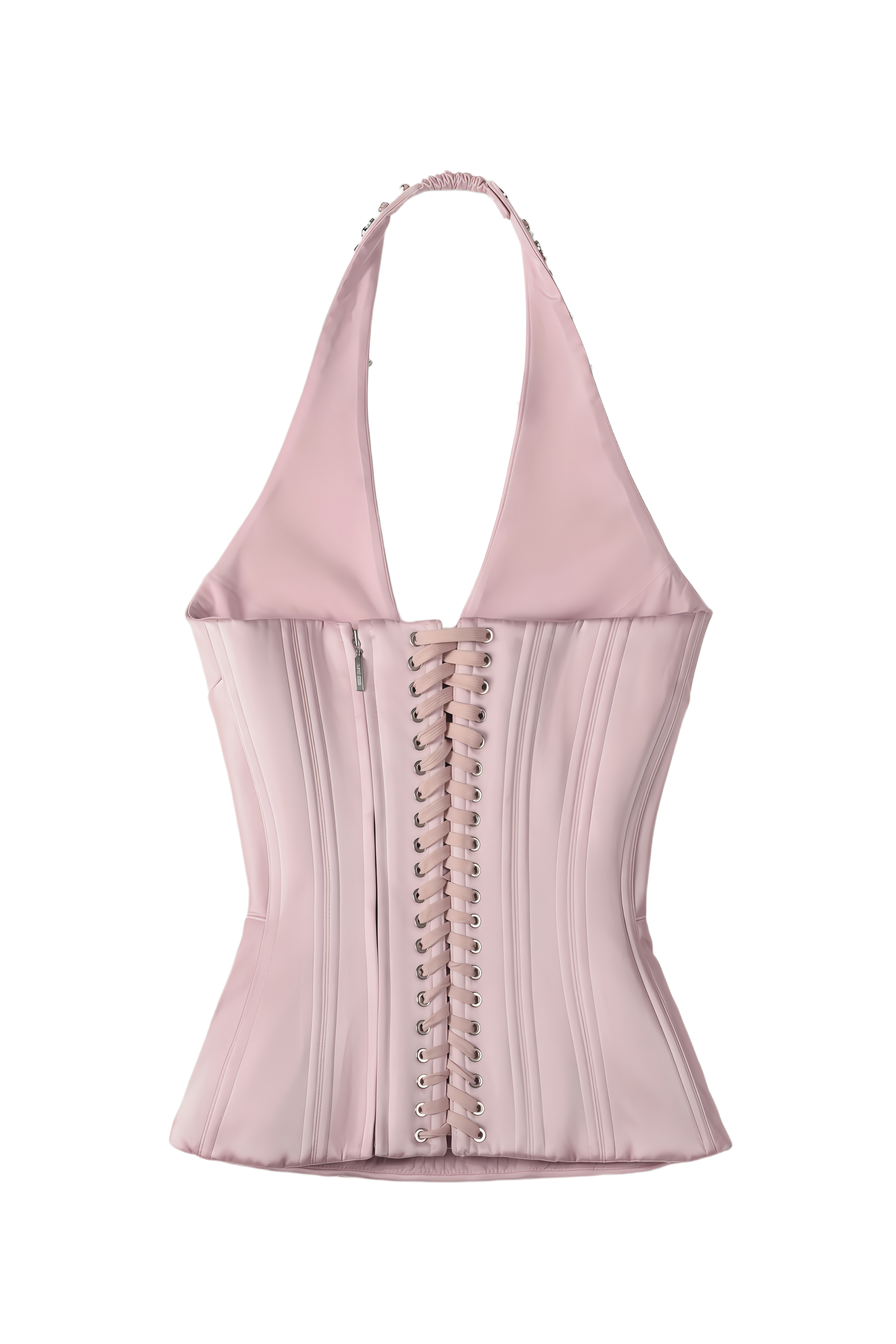 Vesper Pink Halterneck Sleeveless Top & Skirt Set