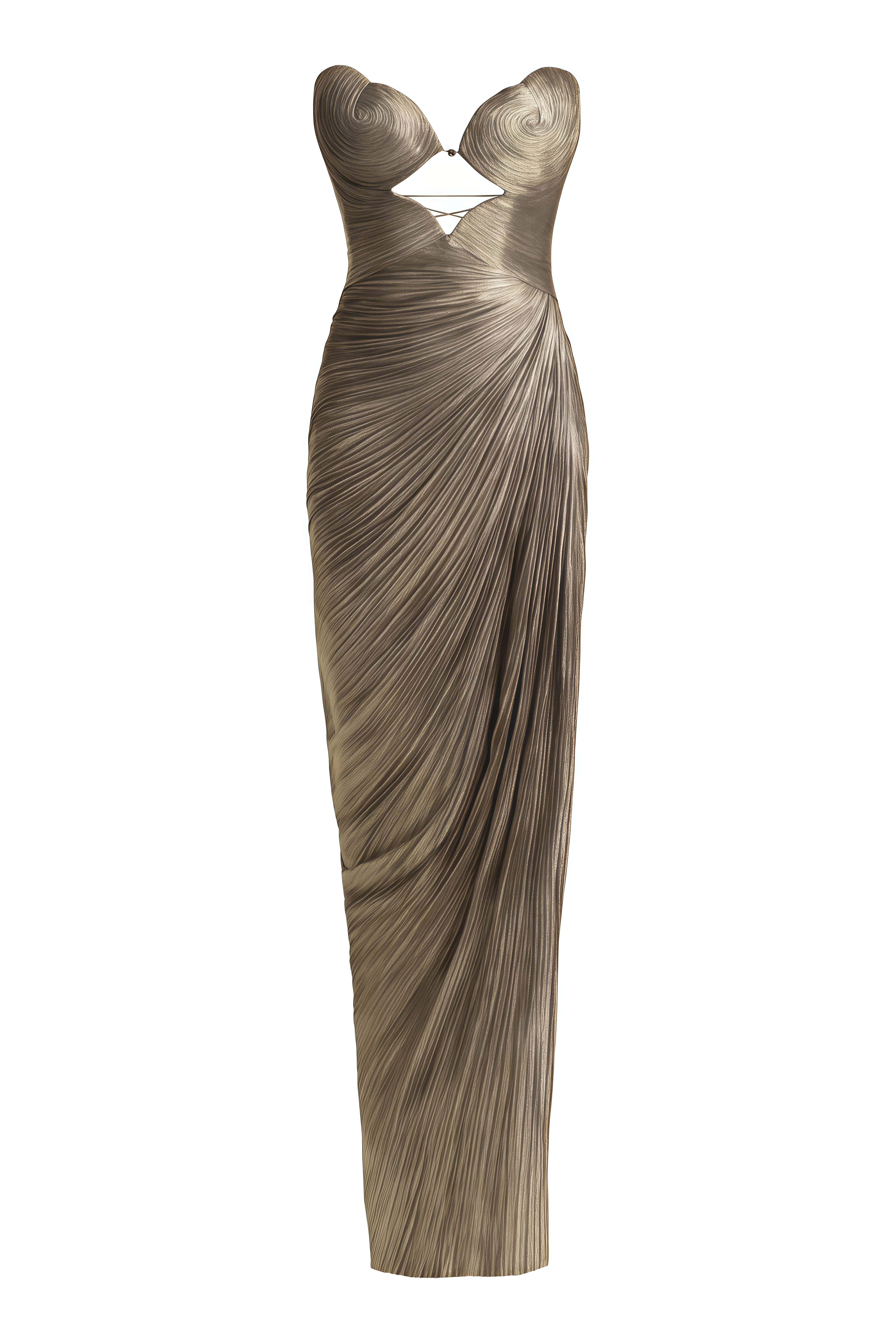 Emerson Brown Strapless Cut-Out Maxi Dress