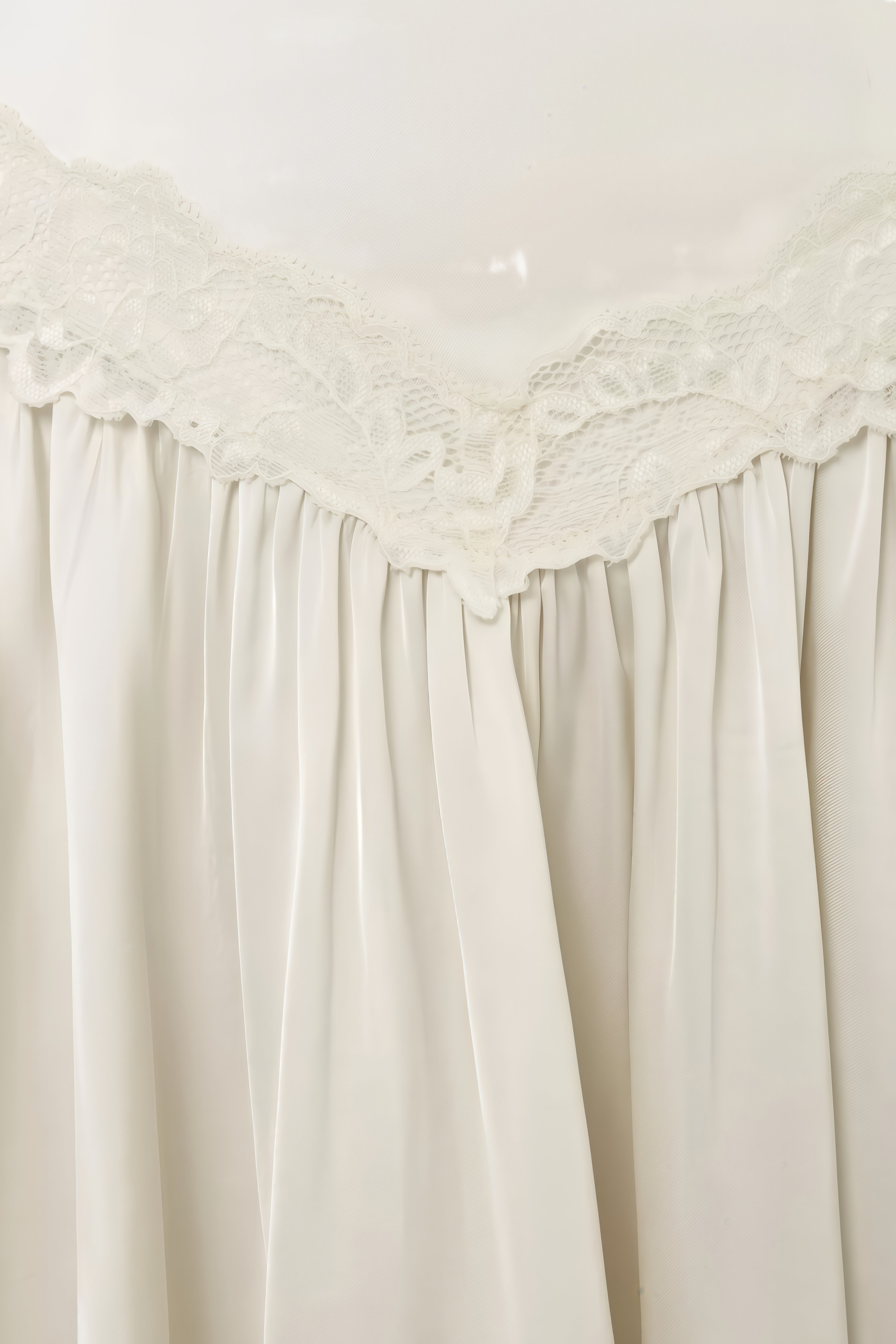 Aurelia White V-Neck Lace Mini Dress