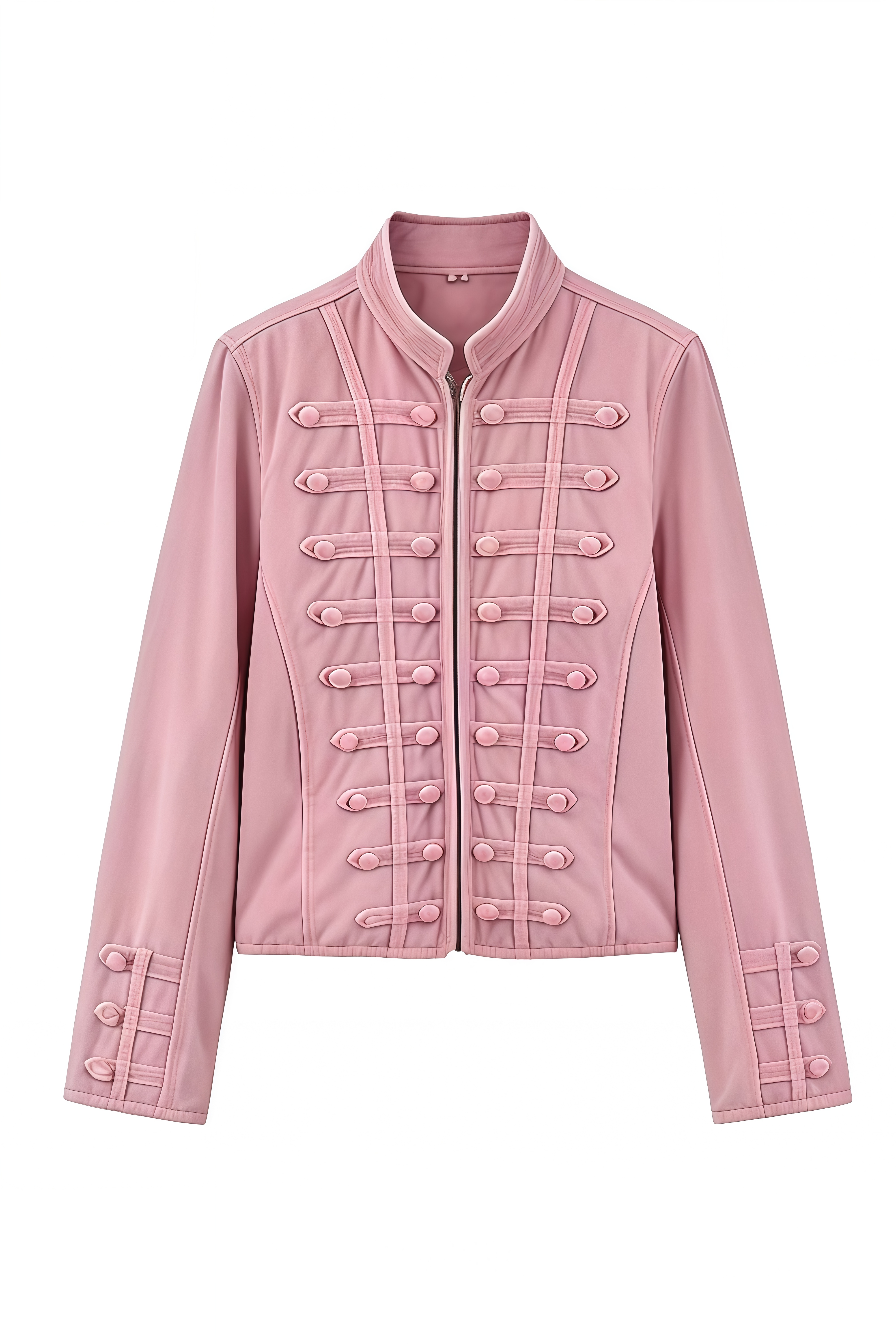 Isadora Pink Long Sleeves Structured Coat