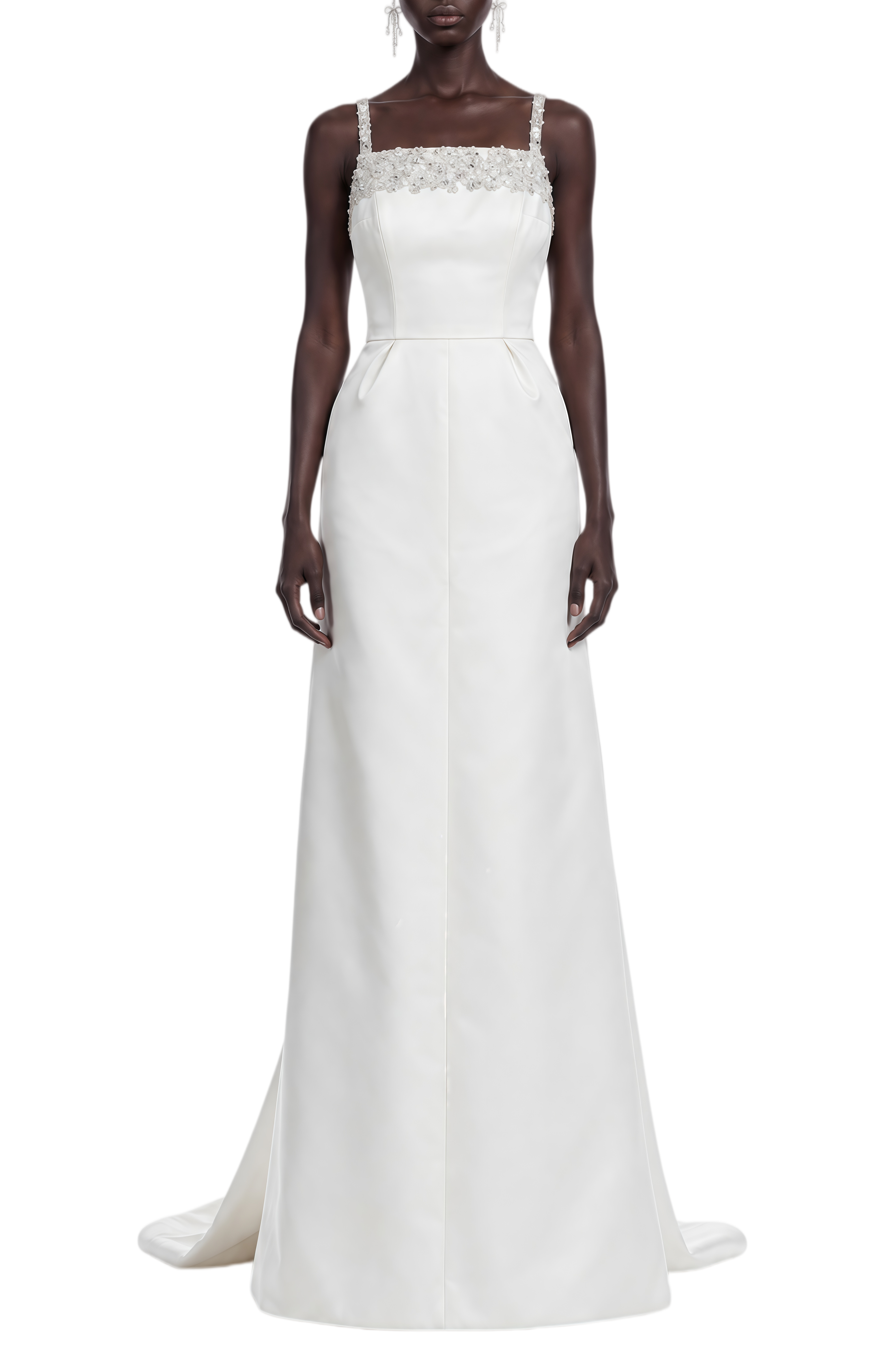 Ivy White Sleeveless Open Back Maxi Dress