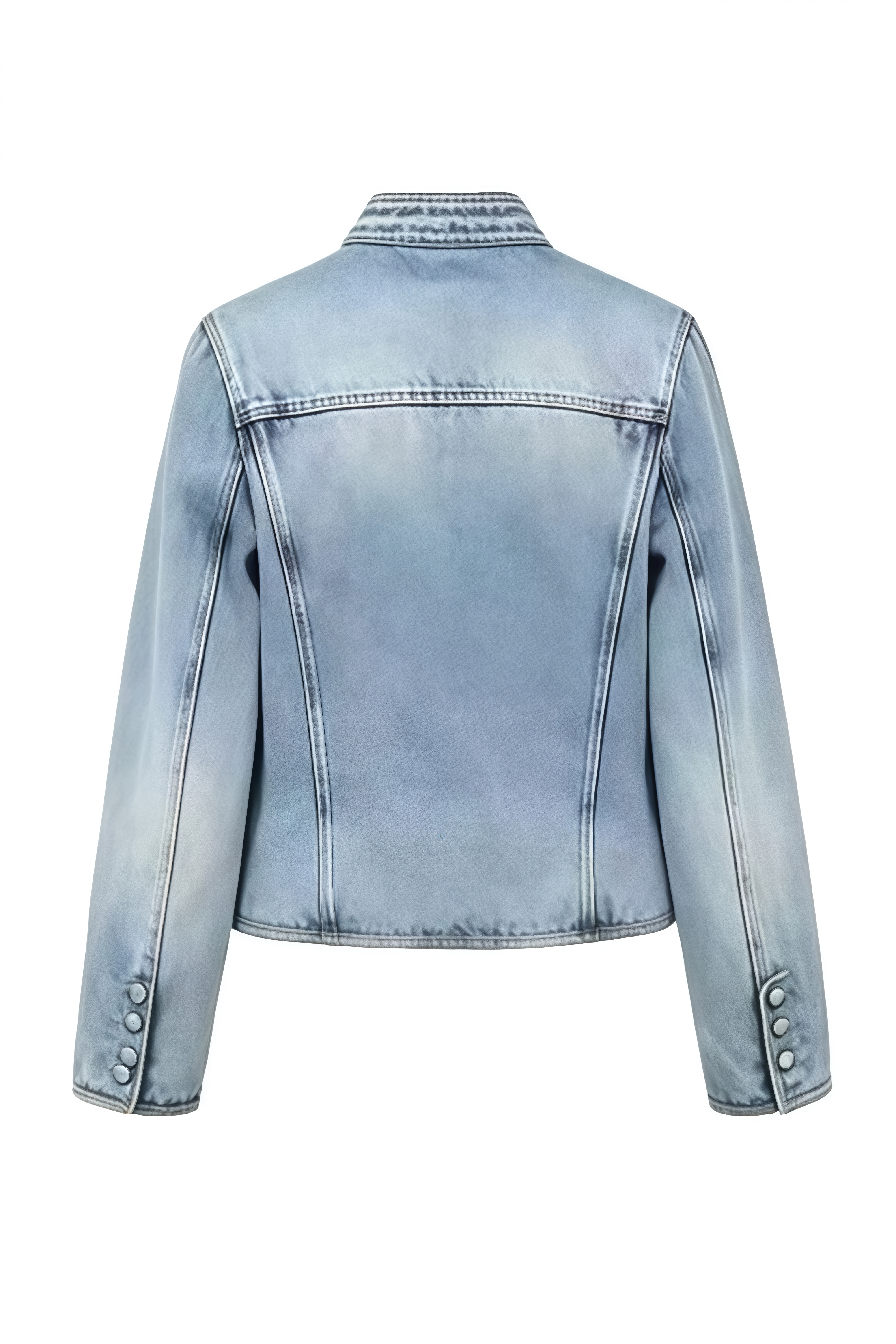 Isadora Blue Long Sleeves Structured Coat