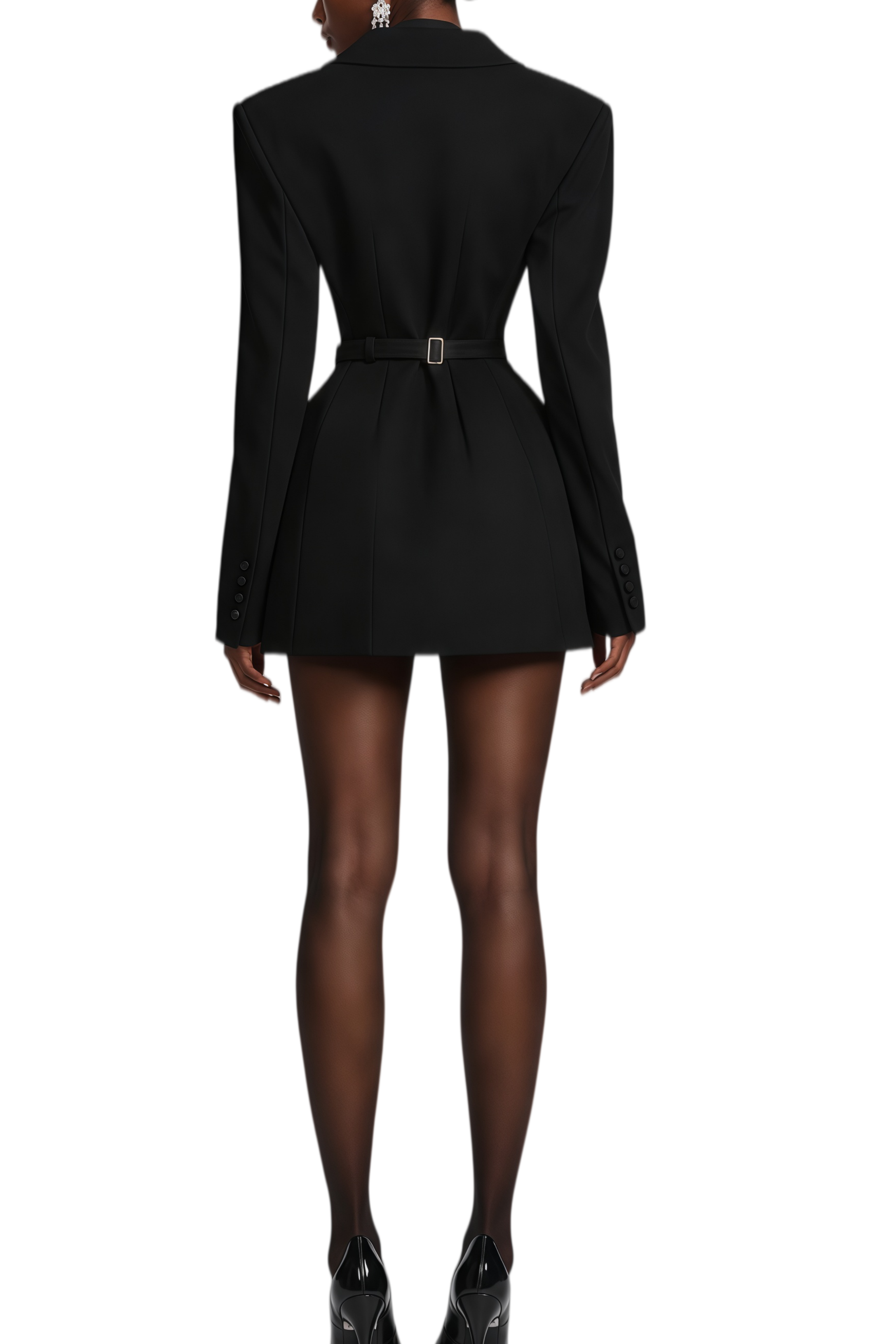 Imogen Black Double Breasted Blazer Mini Dress