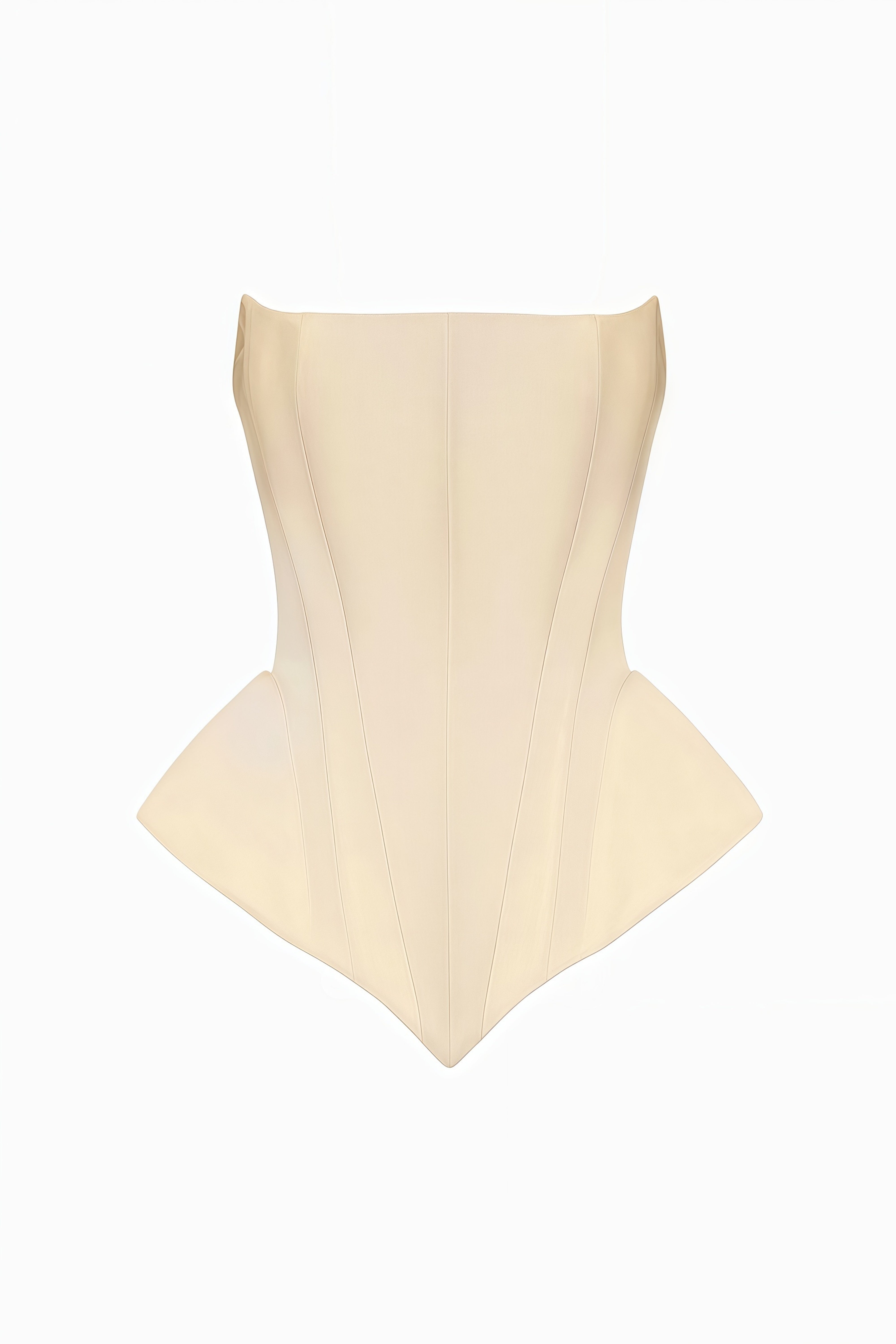 Charlotte Beige Cape & Curved Top & Asymmetrical Skirt Set