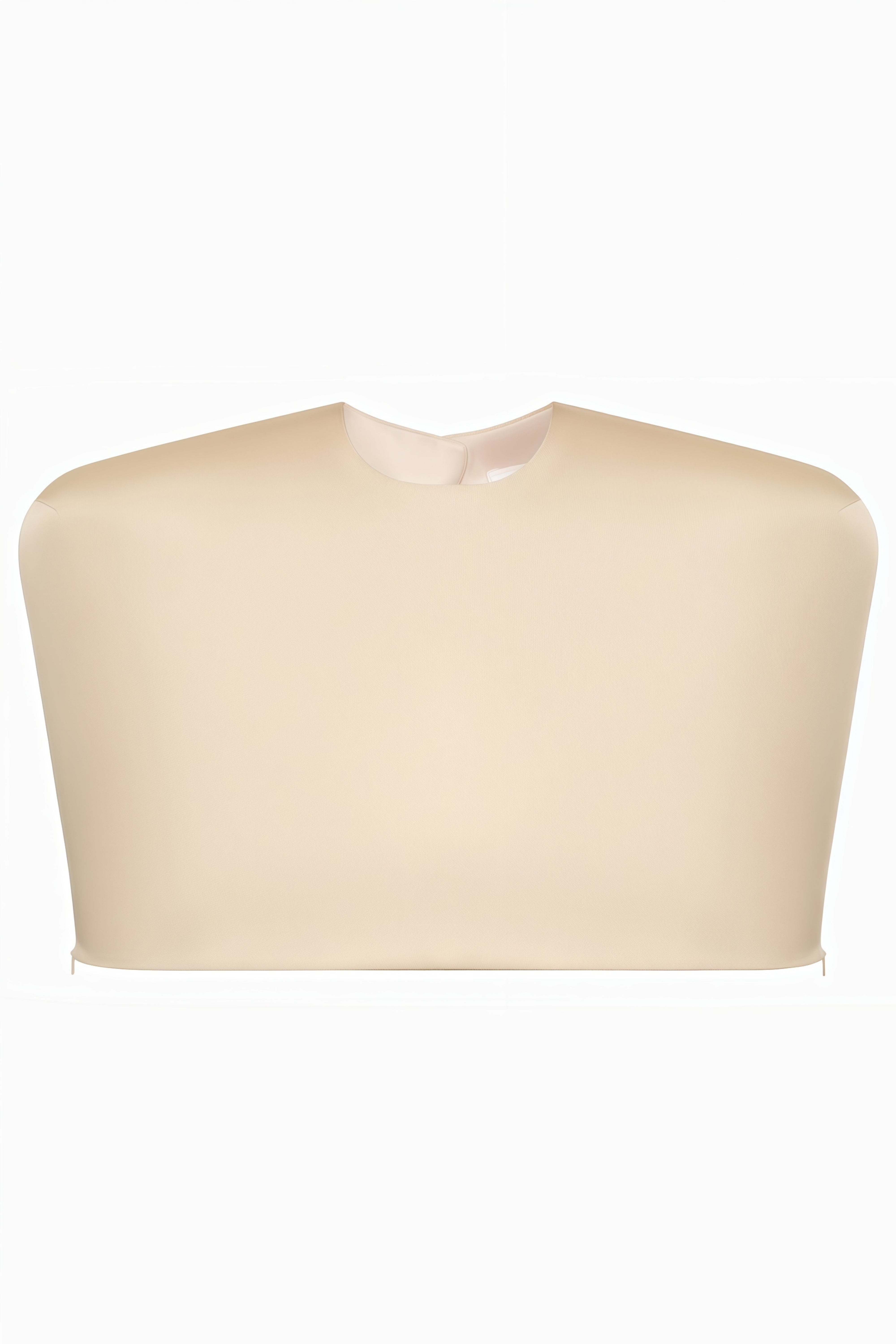 Charlotte Beige Cape & Curved Top & Asymmetrical Skirt Set