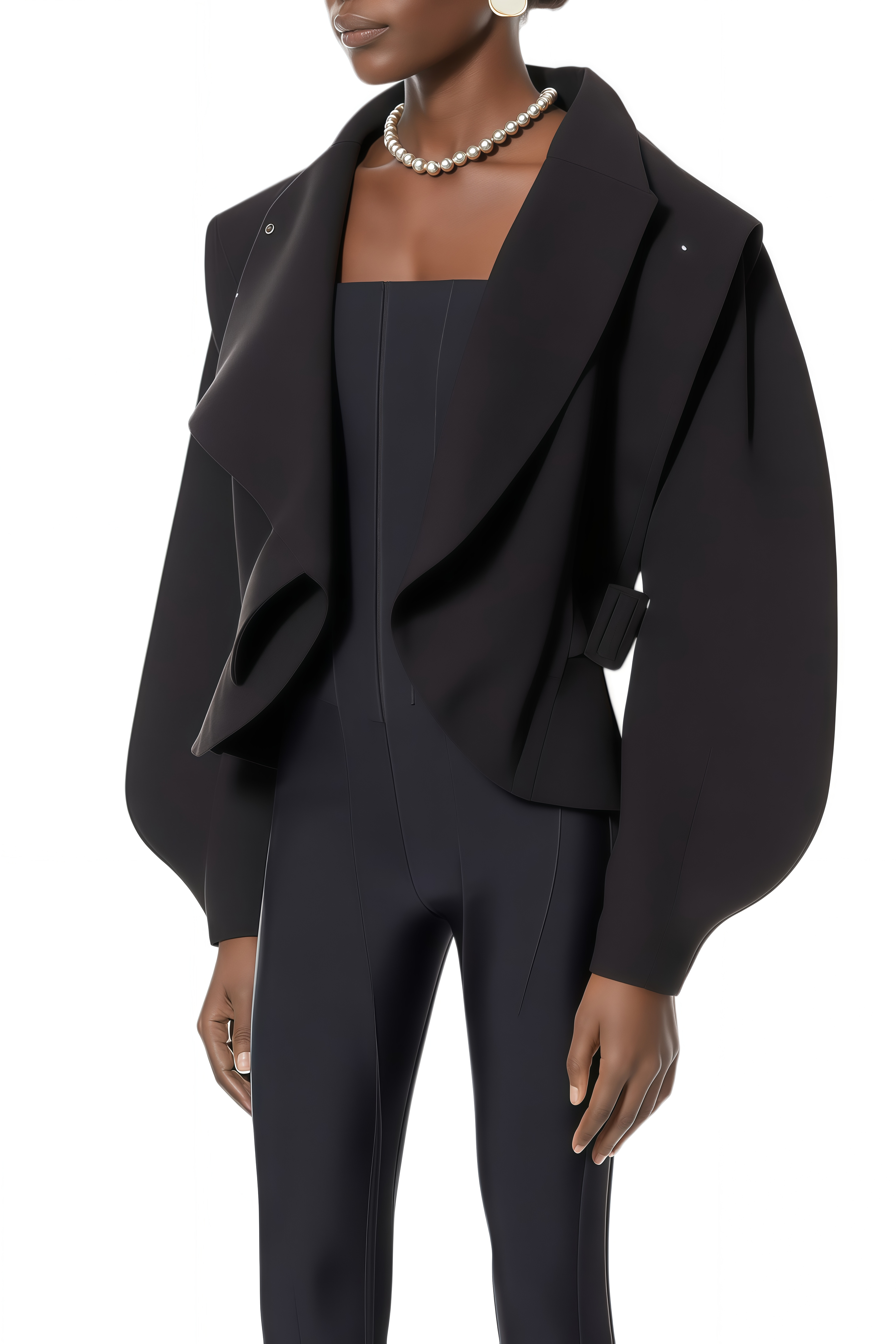 Miriam Black Corset Detail Jumpsuit