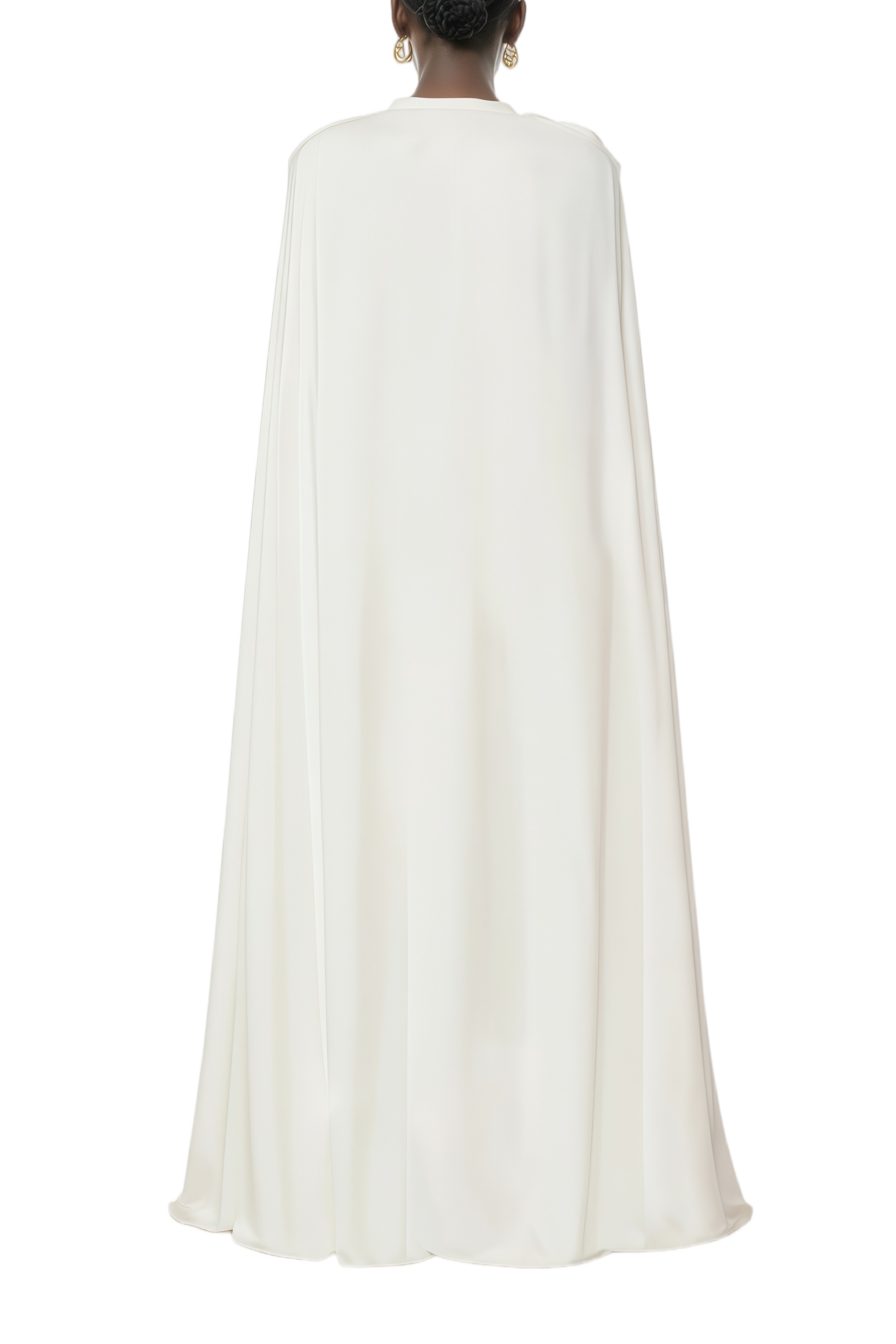 Blythe White Detachable Cape Blazer & Trousers Set
