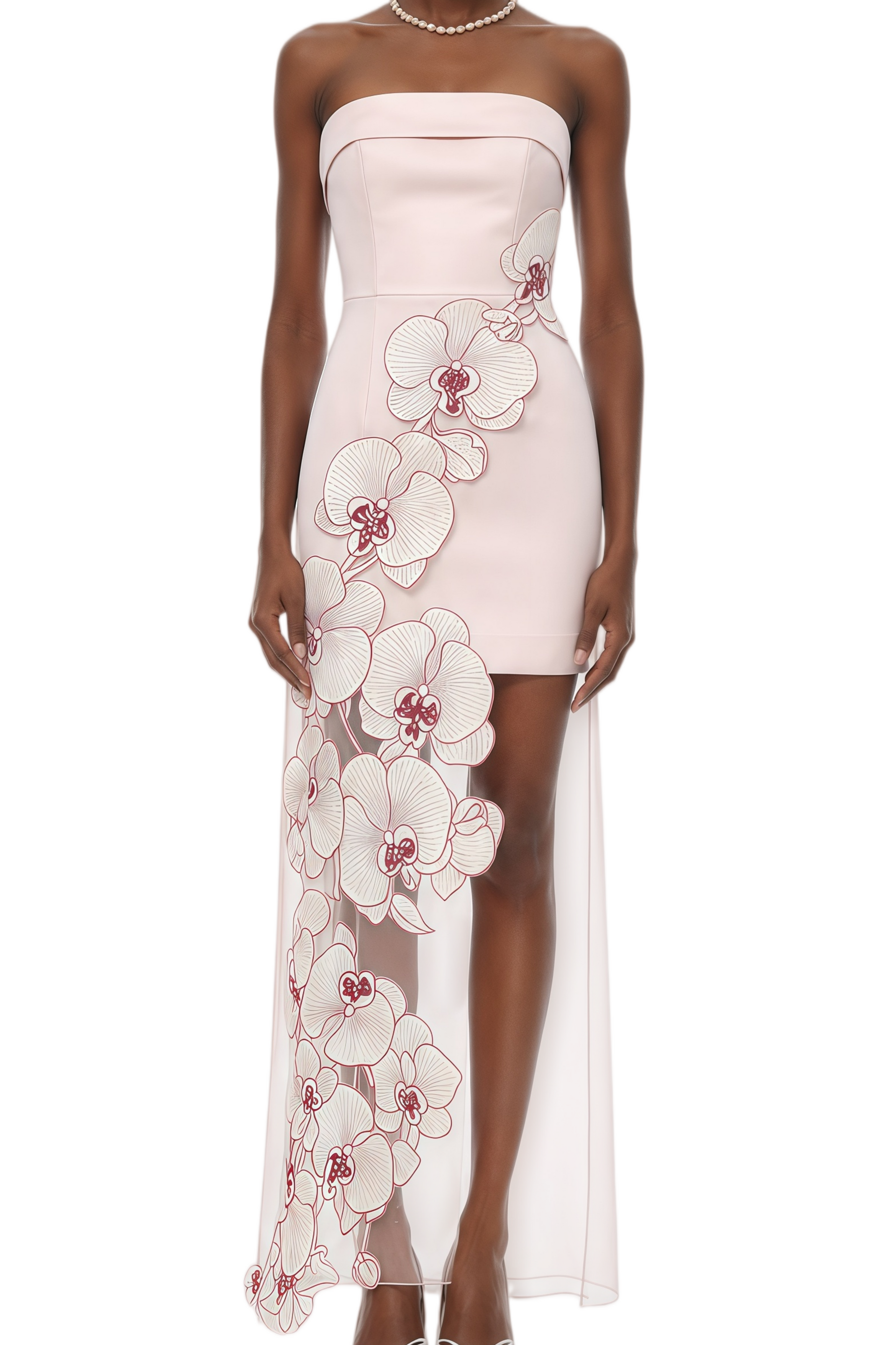 jocelyn elegant floral sheath dress Jocelyn Sleeveless Dress in Crinkled Silk Blend L