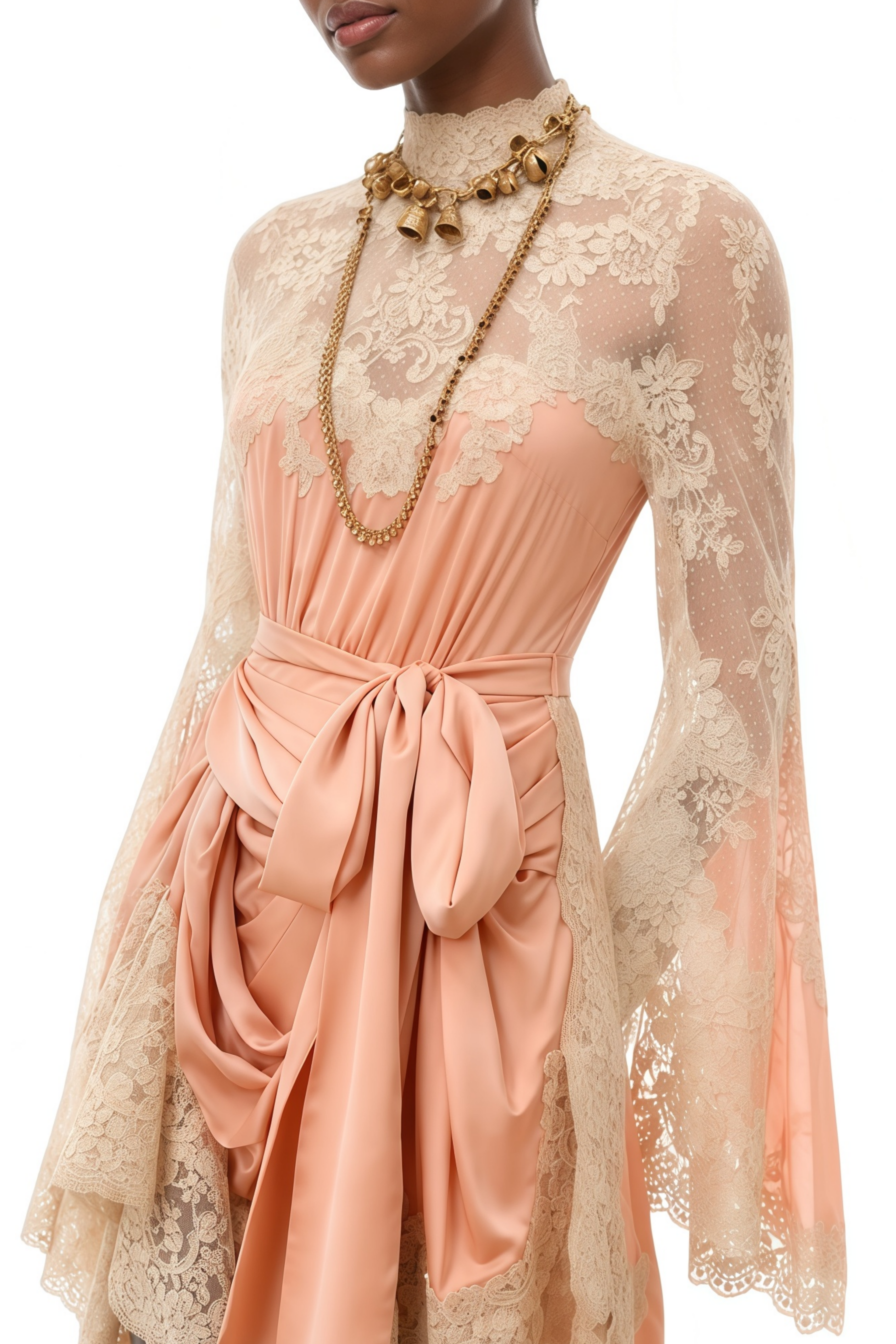 Rene Midi Dress With Floral Embroidery Relvoux Womenswear Rene Midi Dress With Floral Embroidery Relvoux Womenswear